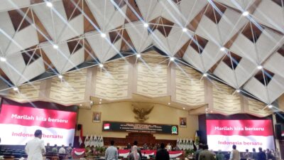 Suasana rapat paripurna ke-23 DPRD Kaltim, di gedung B DPRD Kaltim. (Foto: Intan Komalasari).