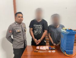 Polsek Tabang Bekuk Dua Tersangka Pengedar Sabu-Sabu