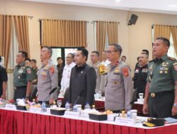 Hasanuddin Mas’ud Hadiri Rapat Koordinasi Kesiapan Pengamanan Pemilu 2024 Mendatang