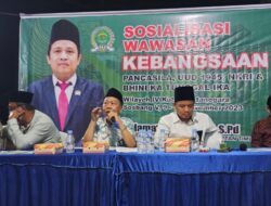 Selamat Ari Wibowo Laksanakan Sosialisasi Kebangsaan di Desa Buana, Kutai Kartanegara