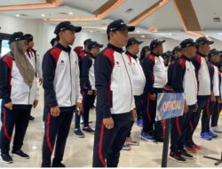 Kontingen Atlet Kaltim Resmi Diberangkatkan untuk Pra Popnas 2024 di Kendari