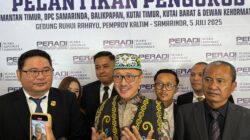 Pengurus Peradi SAI se-Kalimantan Timur dilantik, mengangkat tema : Awal Pengabdian, Jalan Lurus Menuju Keadilan